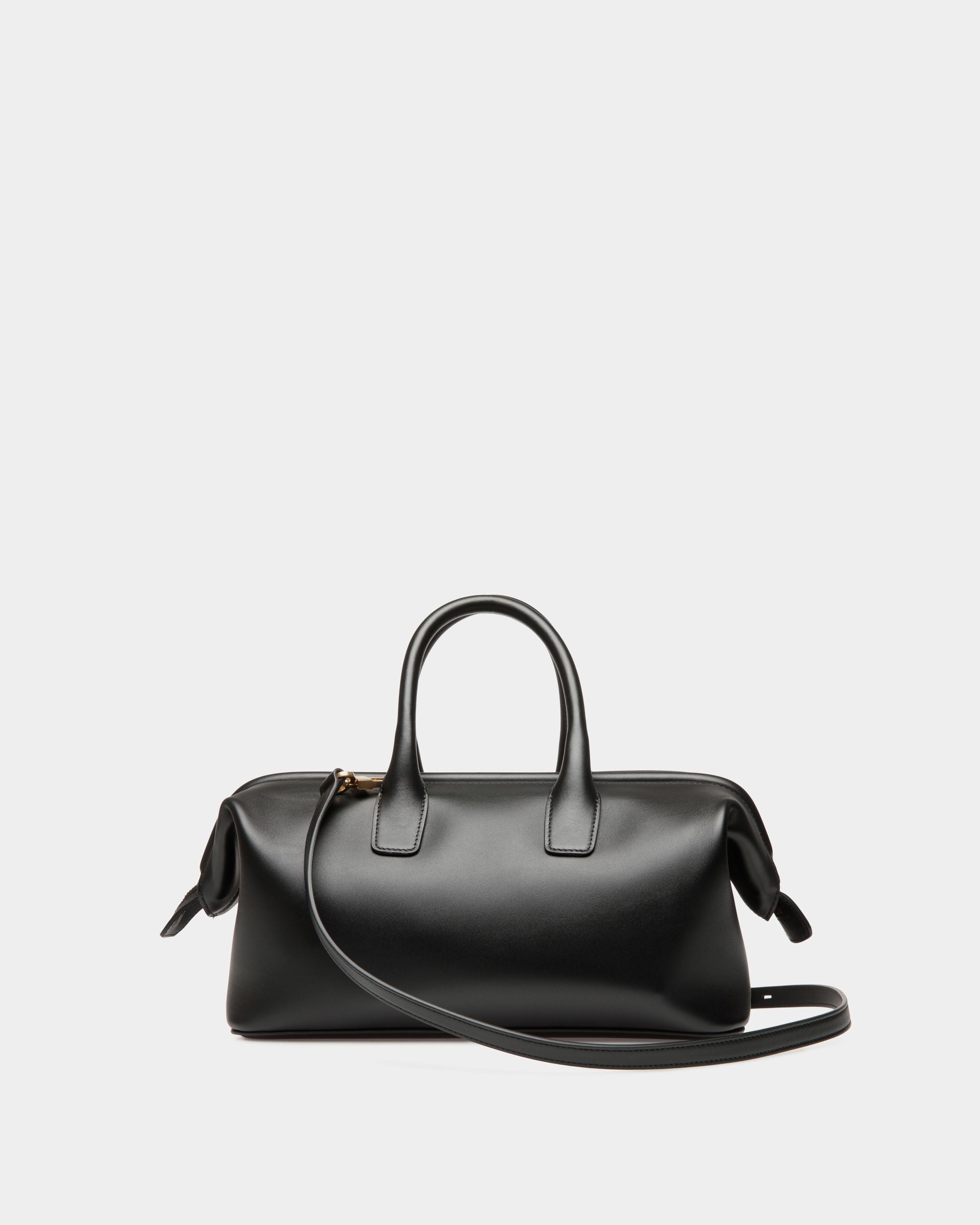 Belle Small Top Handle Bag In Black Leather - Women's - Bally - 03