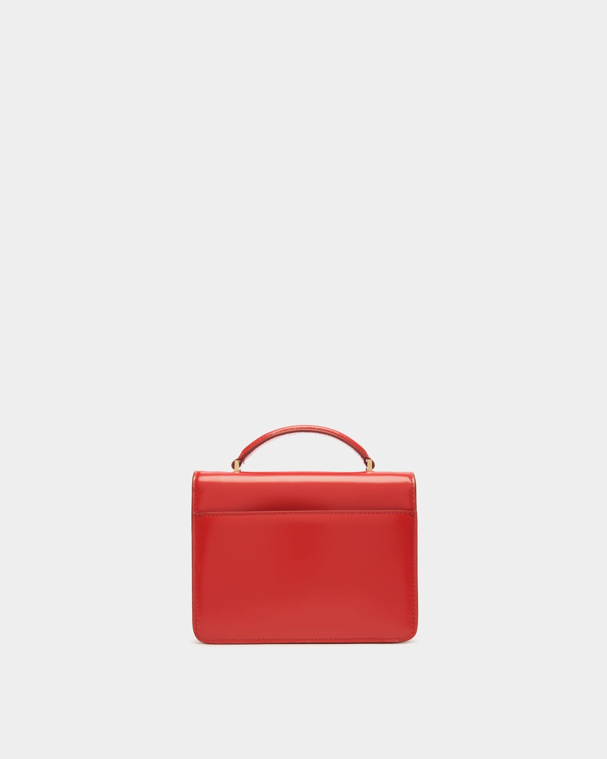 Ollam Mini-Henkeltasche Aus Gebürstetem Leder In Candy Red - Damen - Bally - 03