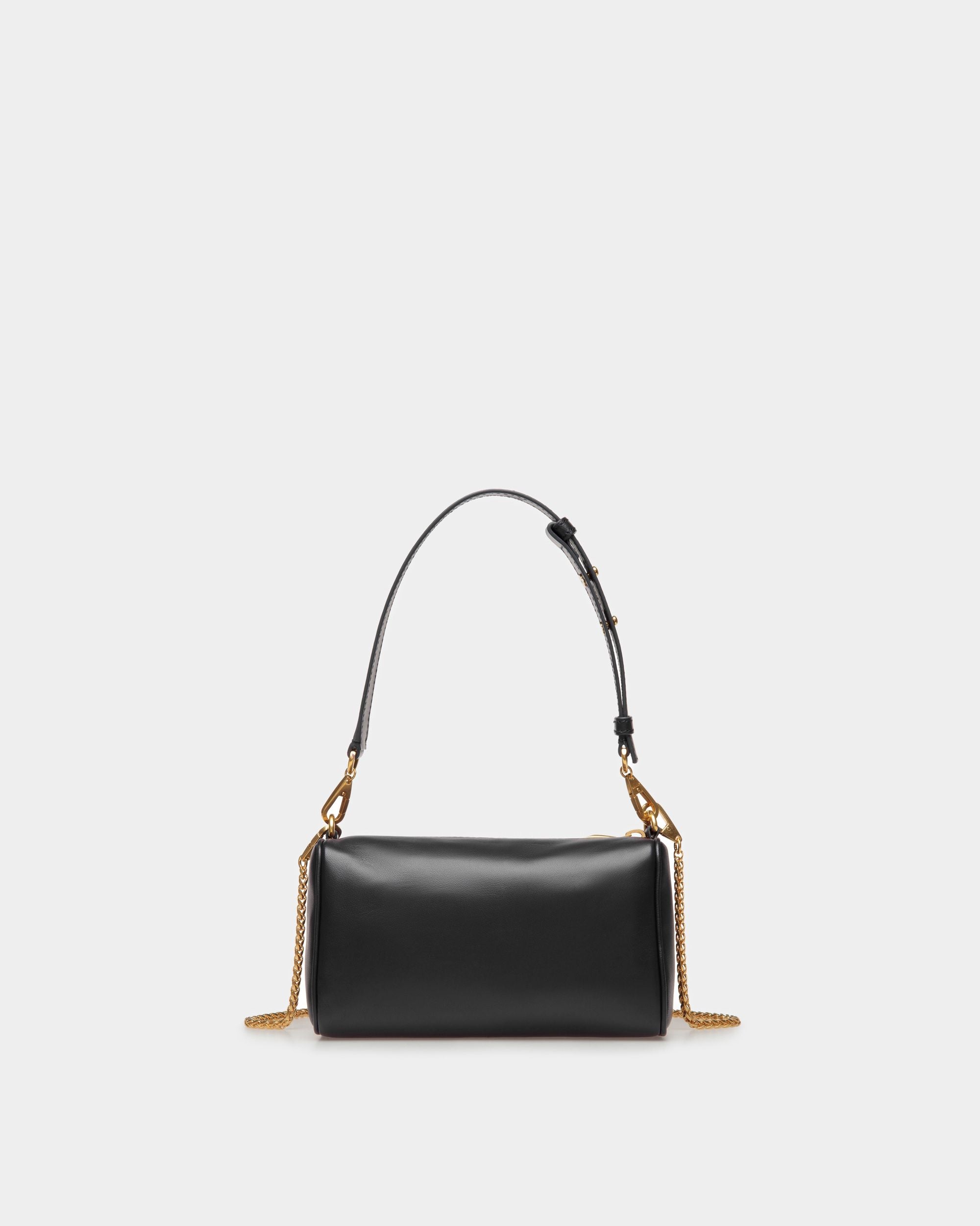 Emblem Minibag In Black Leather - Women's - Bally - 02