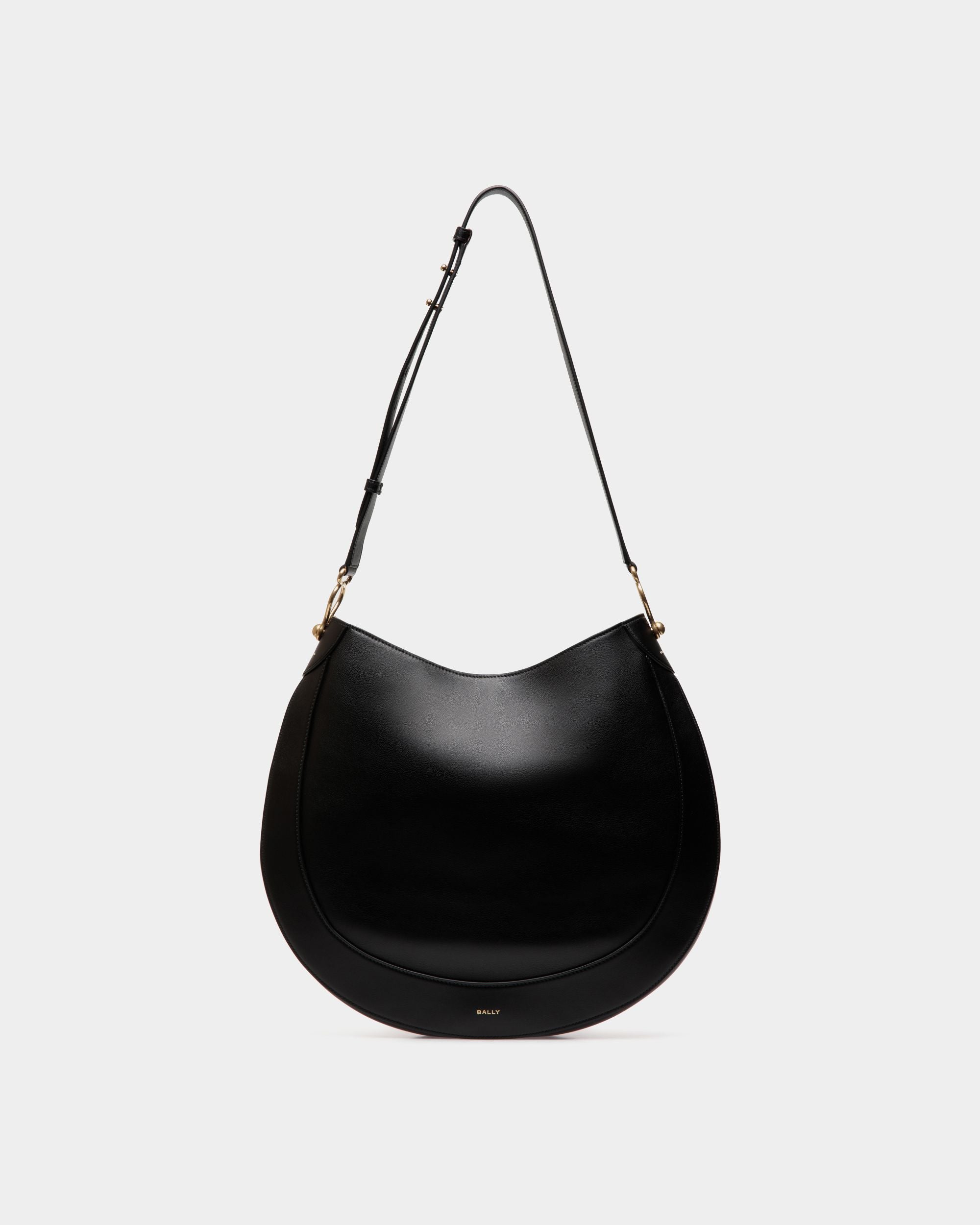 Borsa Hobo Lune In Pelle Nera - Donna - Bally - 01