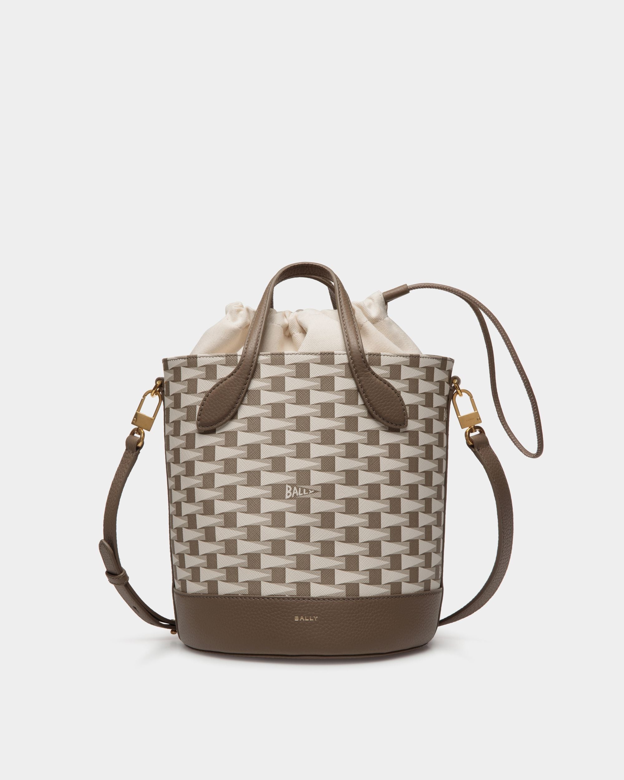 Pennant Bucket Bag in Pennant Motif - Women's - Bally - 01