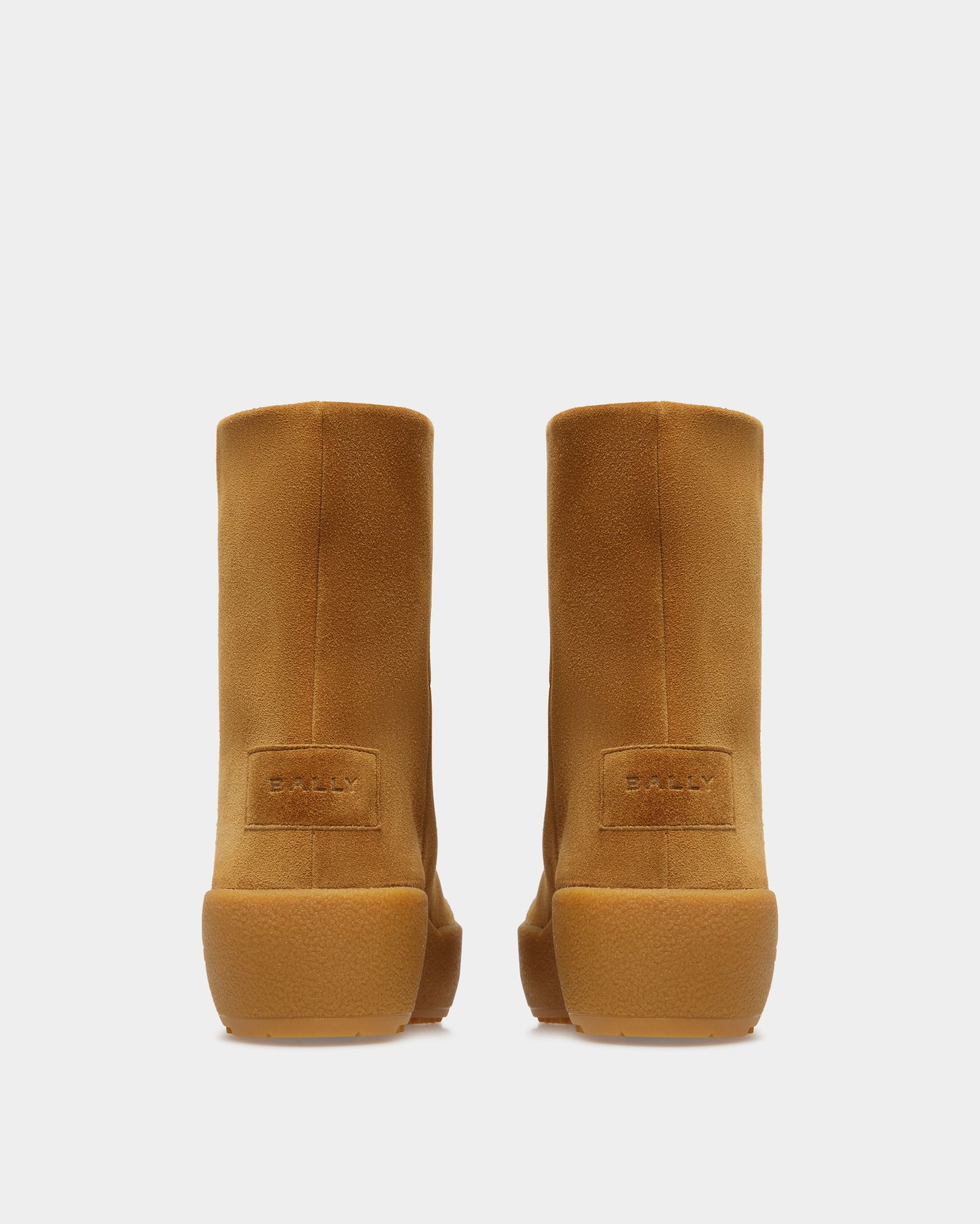 Curling Collection Bootie in Camel Suede - Women's - Bally - 08