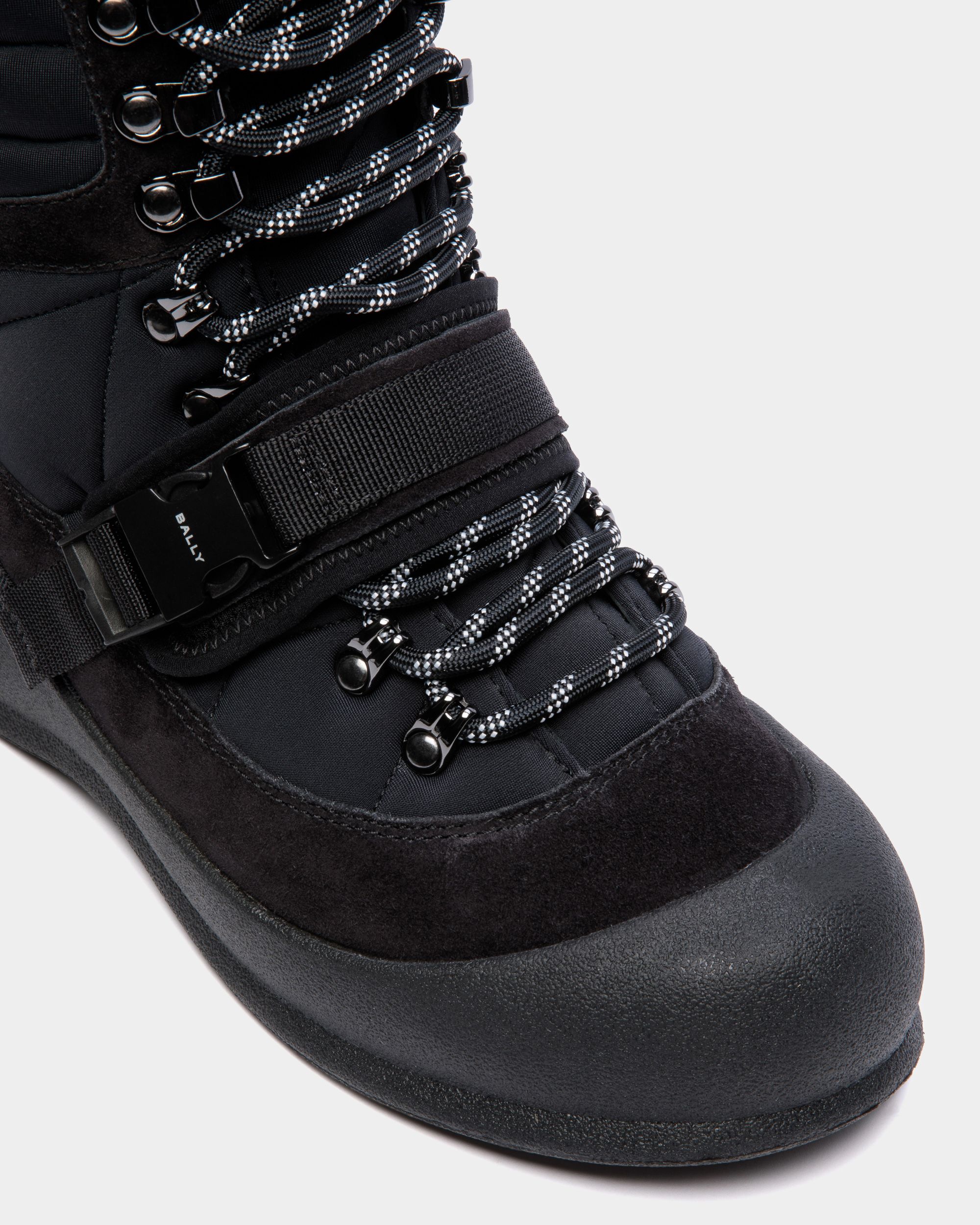 Frei Lace-Up Boot In Black Nylon - Women's - Bally - 06