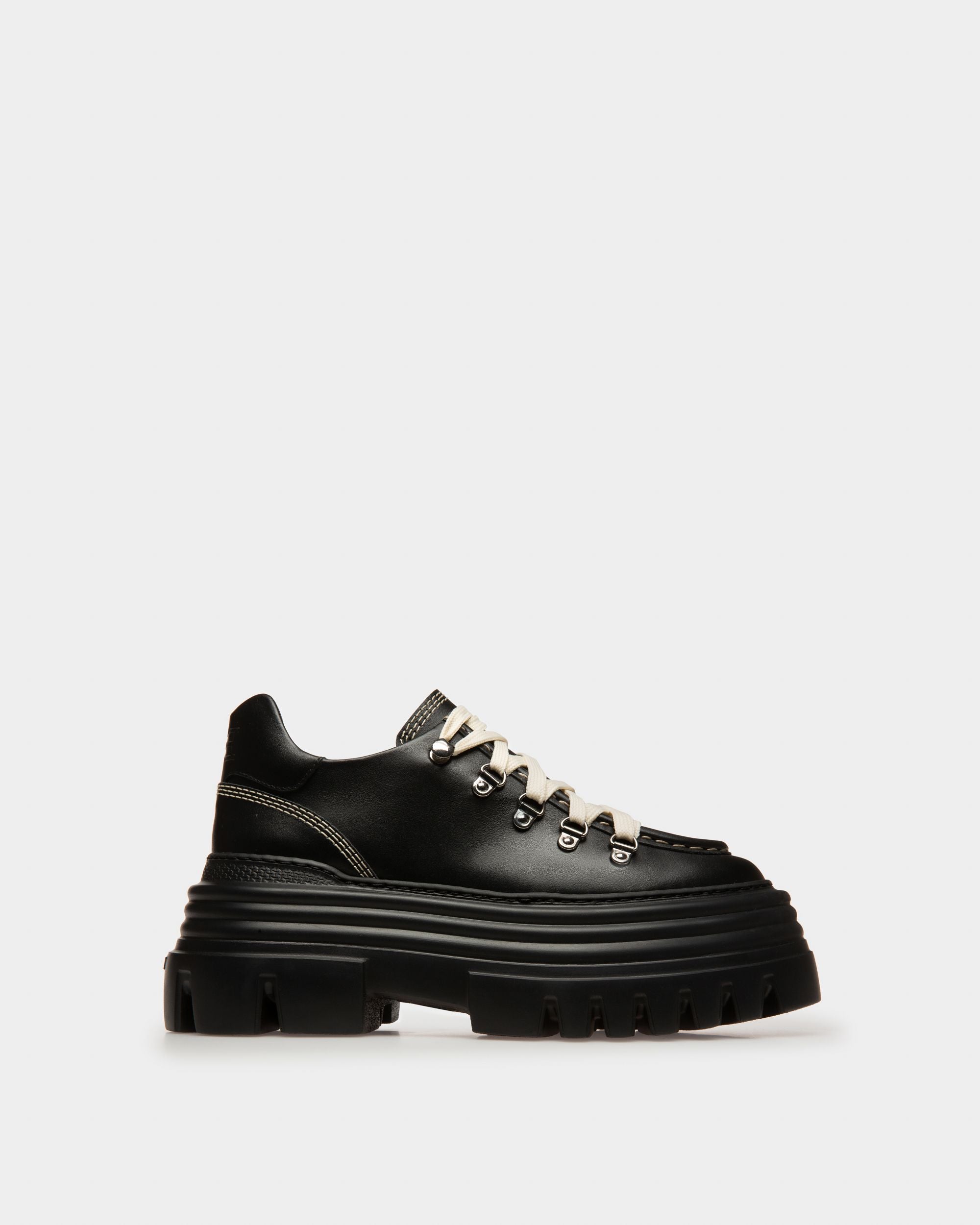 Glody Derbies In Black Leather - Women's - Bally - 01