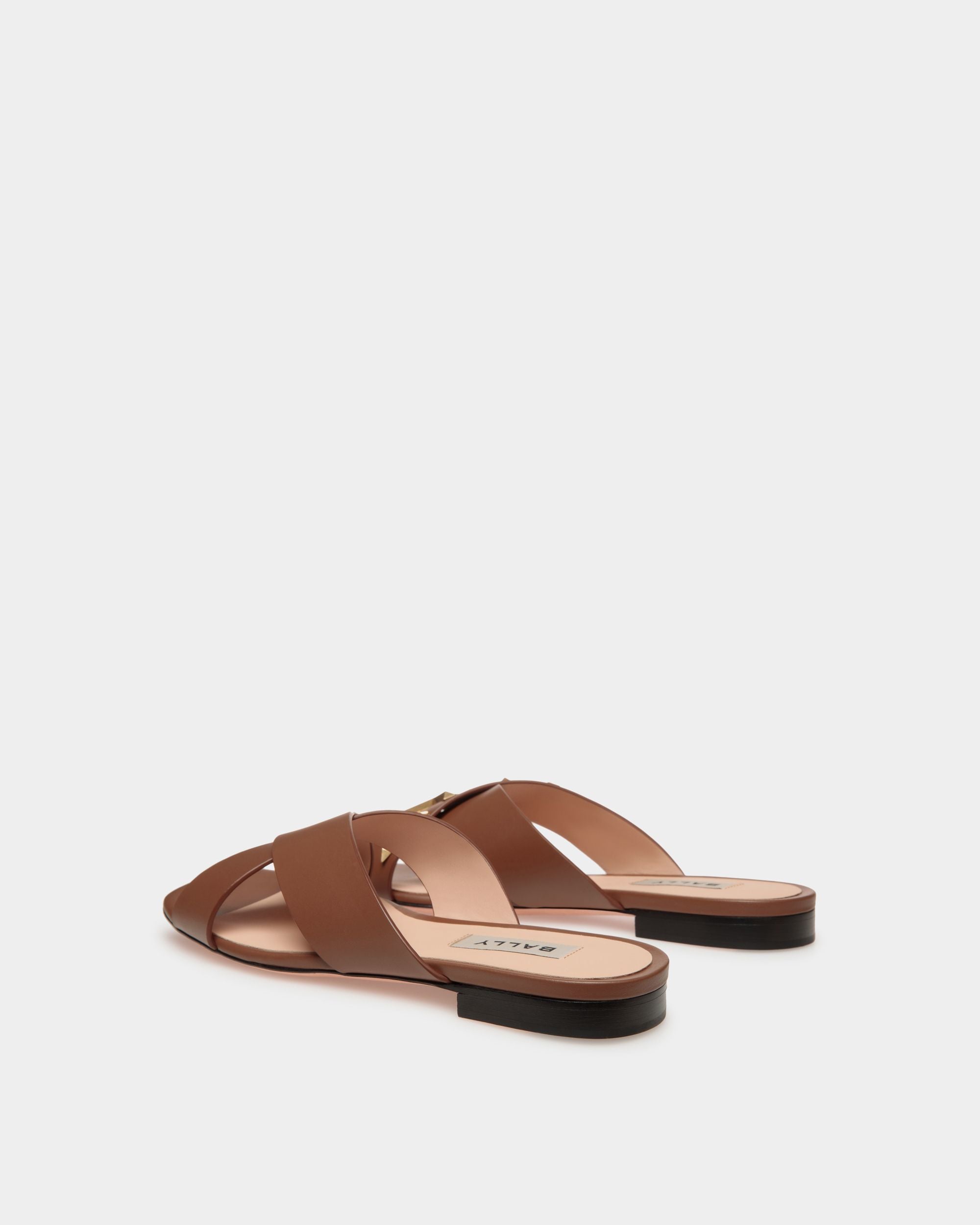 Bally Spell Flat Slide in Leather - Women's - Bally - 03