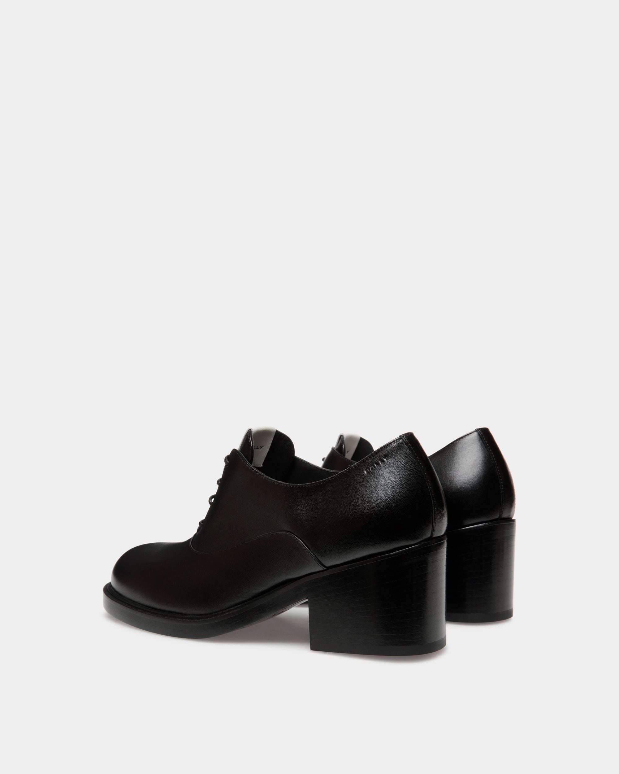 Scarpa Oxford Peggy In Pelle Nera - Donna - Bally - 03