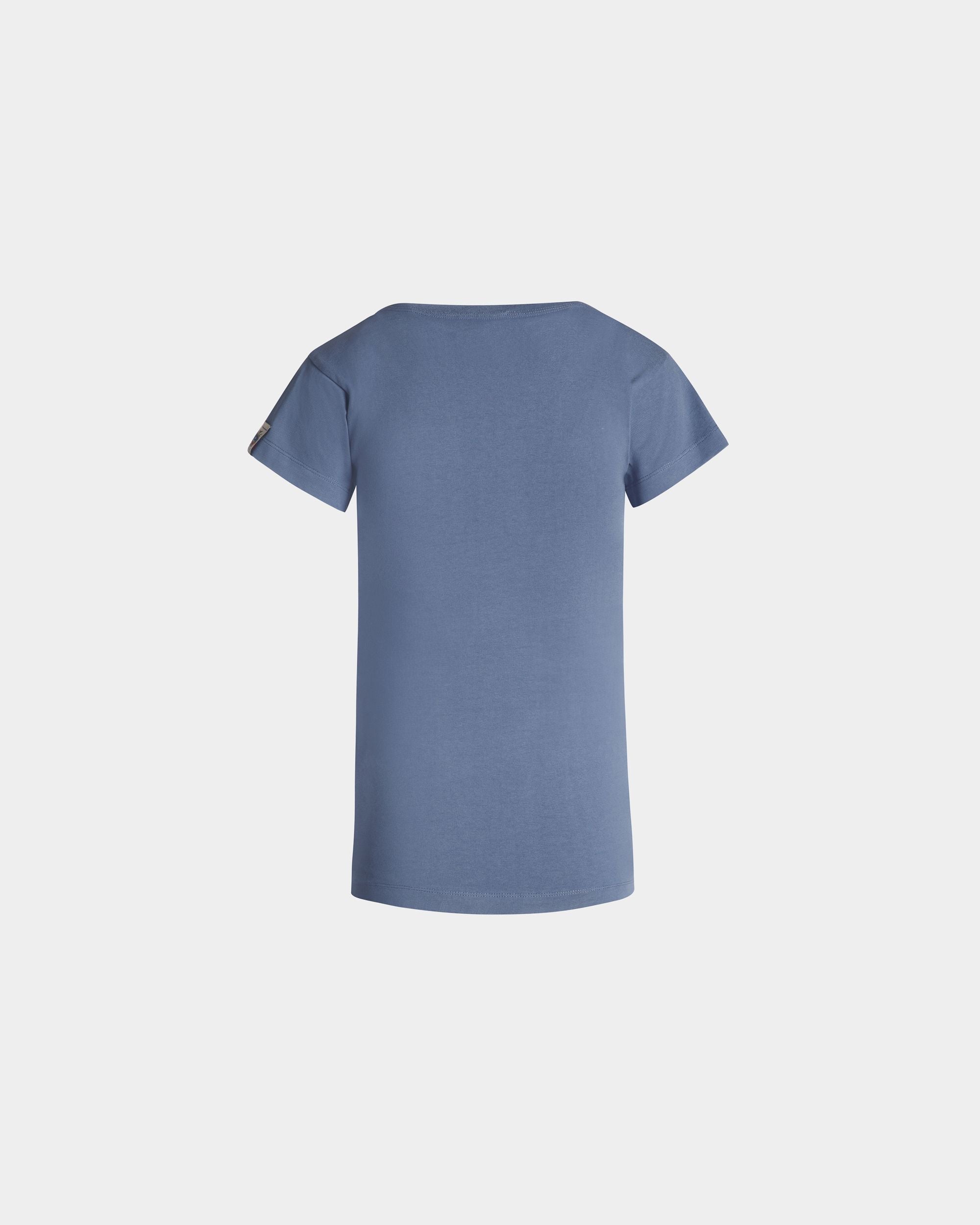 T-Shirt En Coton Light Blue - Femme - Bally - 07