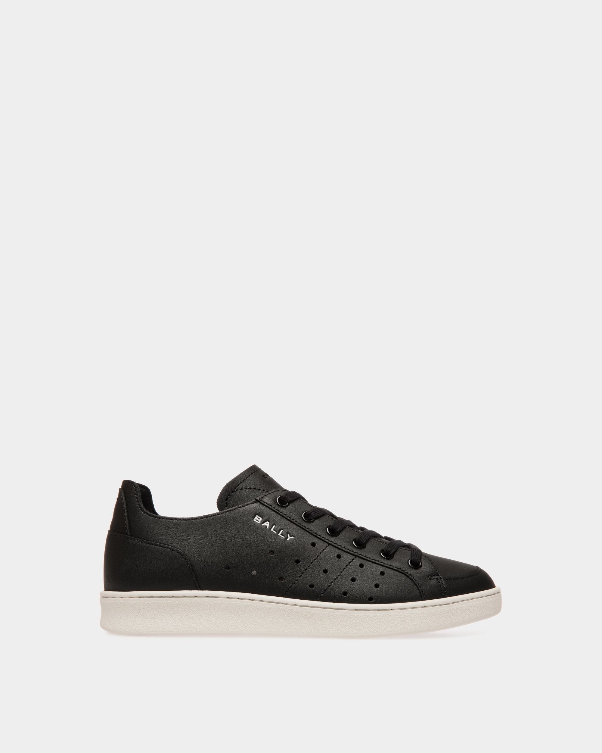 Tennis Sneaker in Black Leather - Women's - Bally - 01