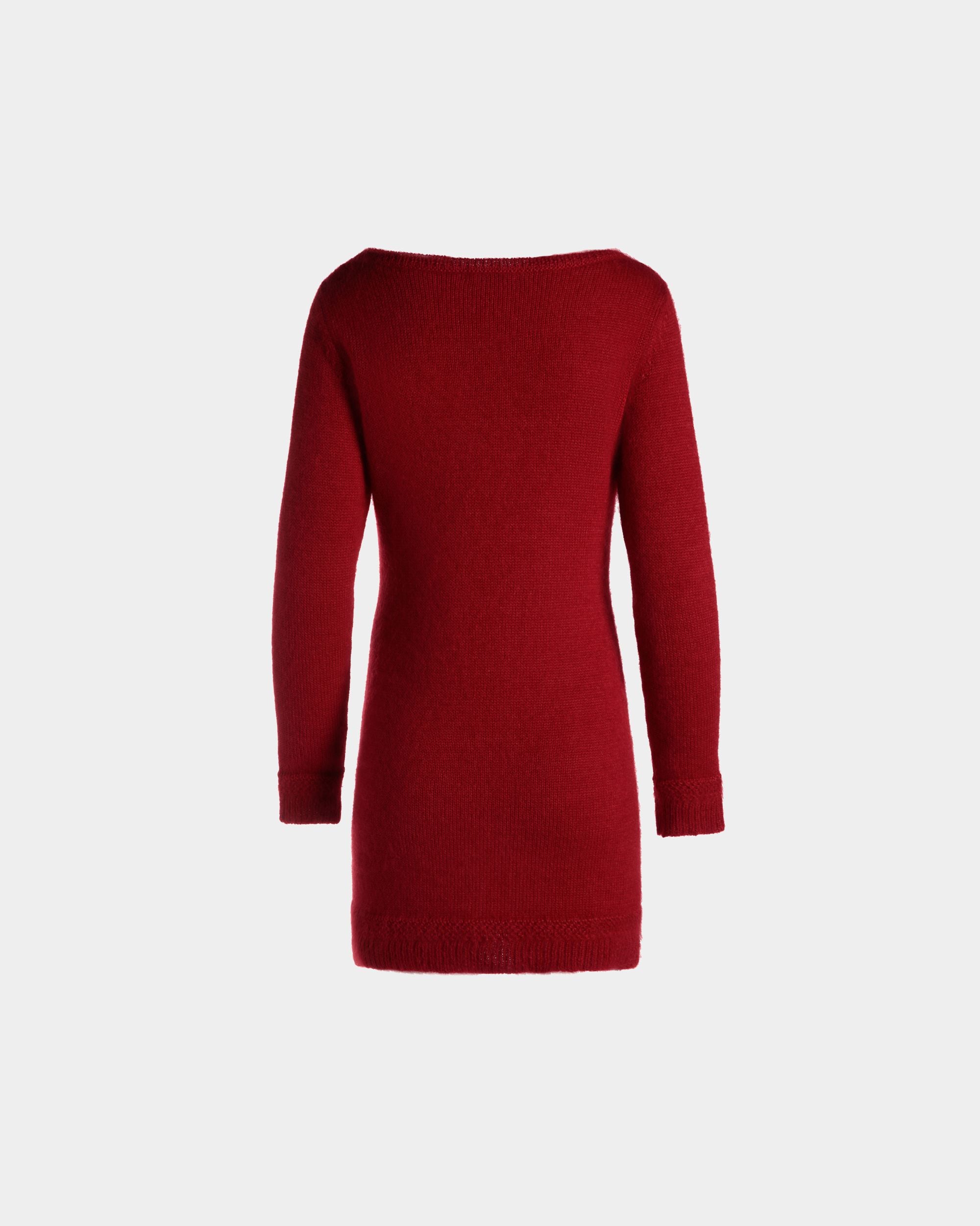 Kurzes Kleid In Candy Red Aus Mohair Und Seide - Damen - Bally - 03