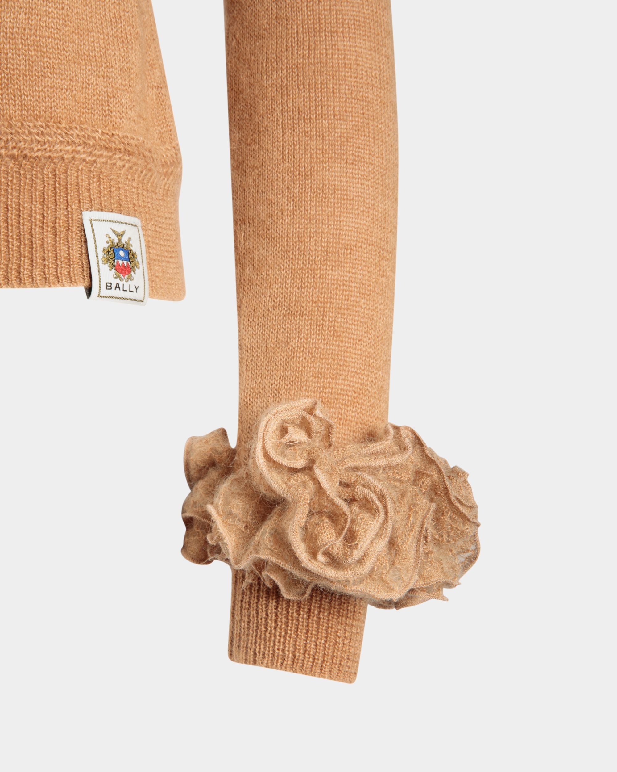 Strickoberteil Aus Mohair Und Seide In Light Beige - Damen - Bally - 02