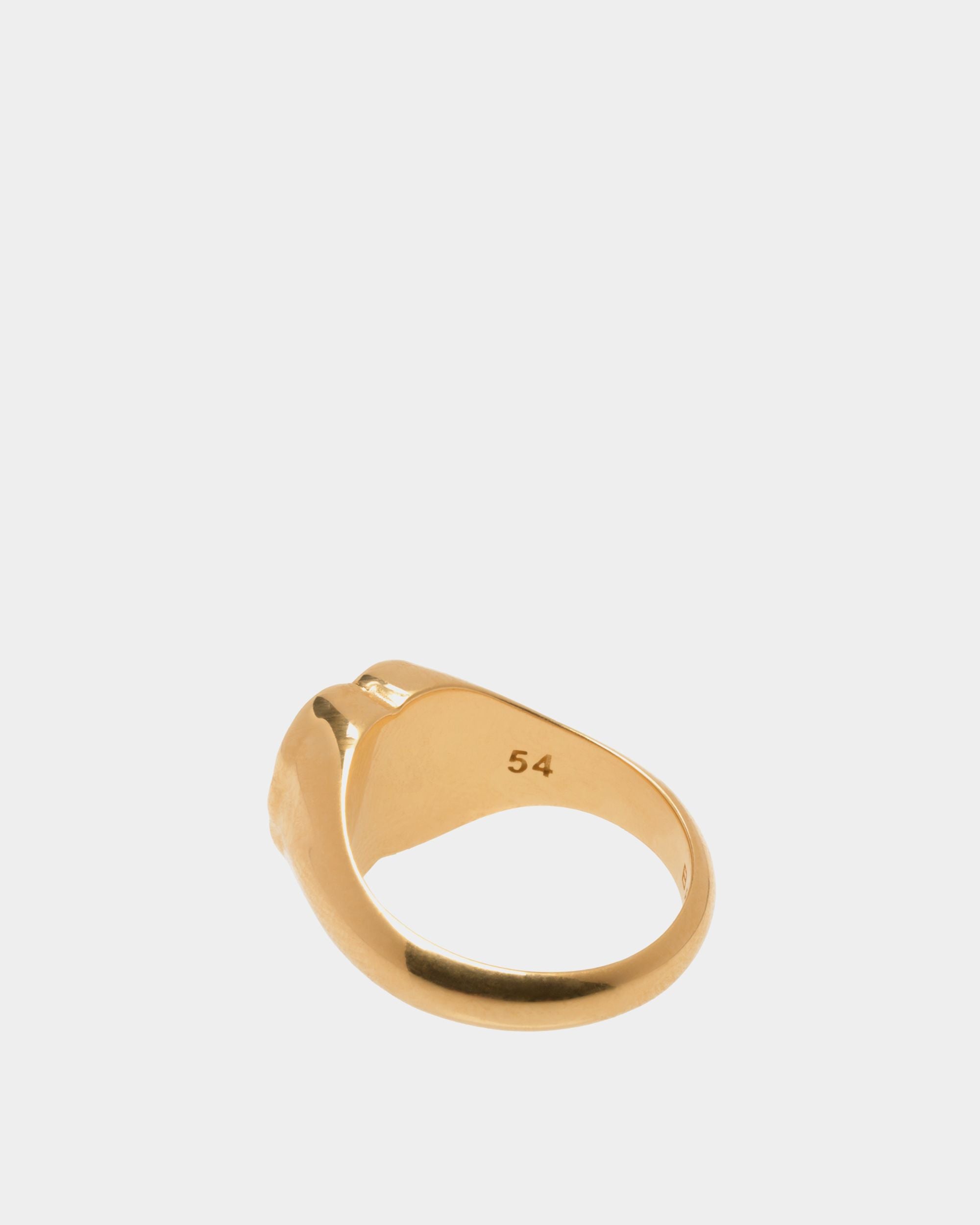 Emblem Ring In Gold-tone Eco Brass - Donna - Bally - 02