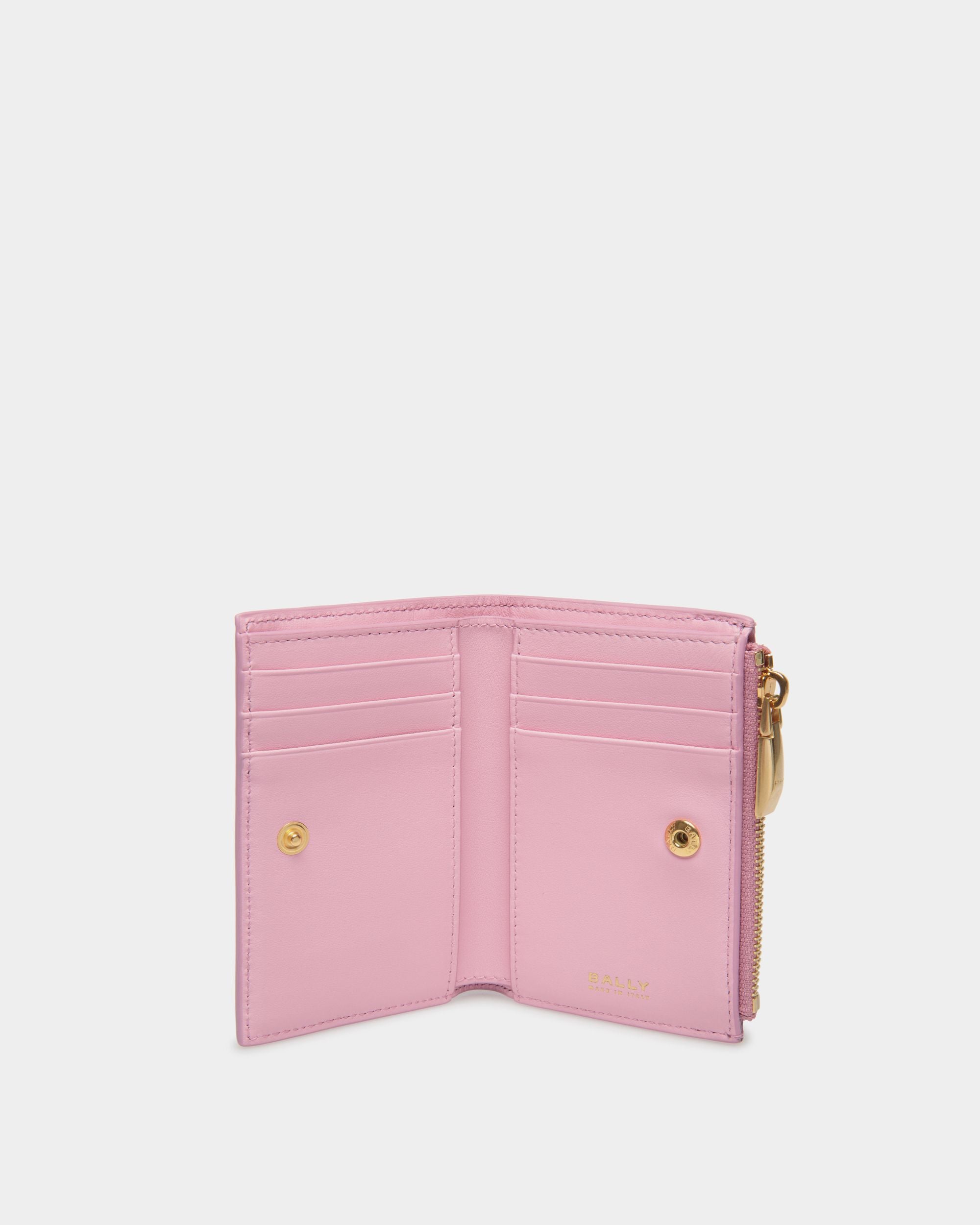 Bally Spell Wallet in Pink Leather - Women's - Bally - 03