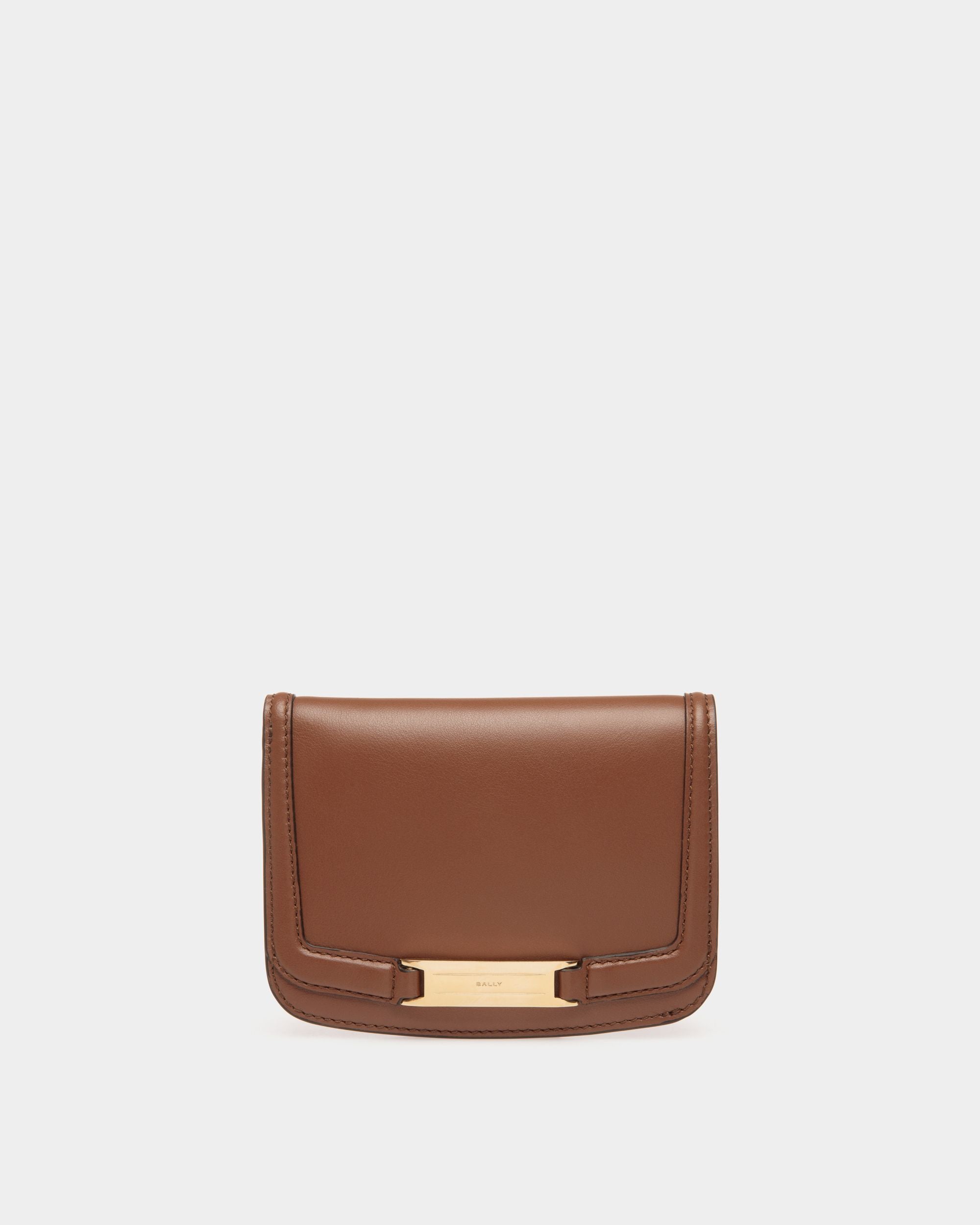 Portefeuille Deco En Cuir Marron - Femme - Bally - 01