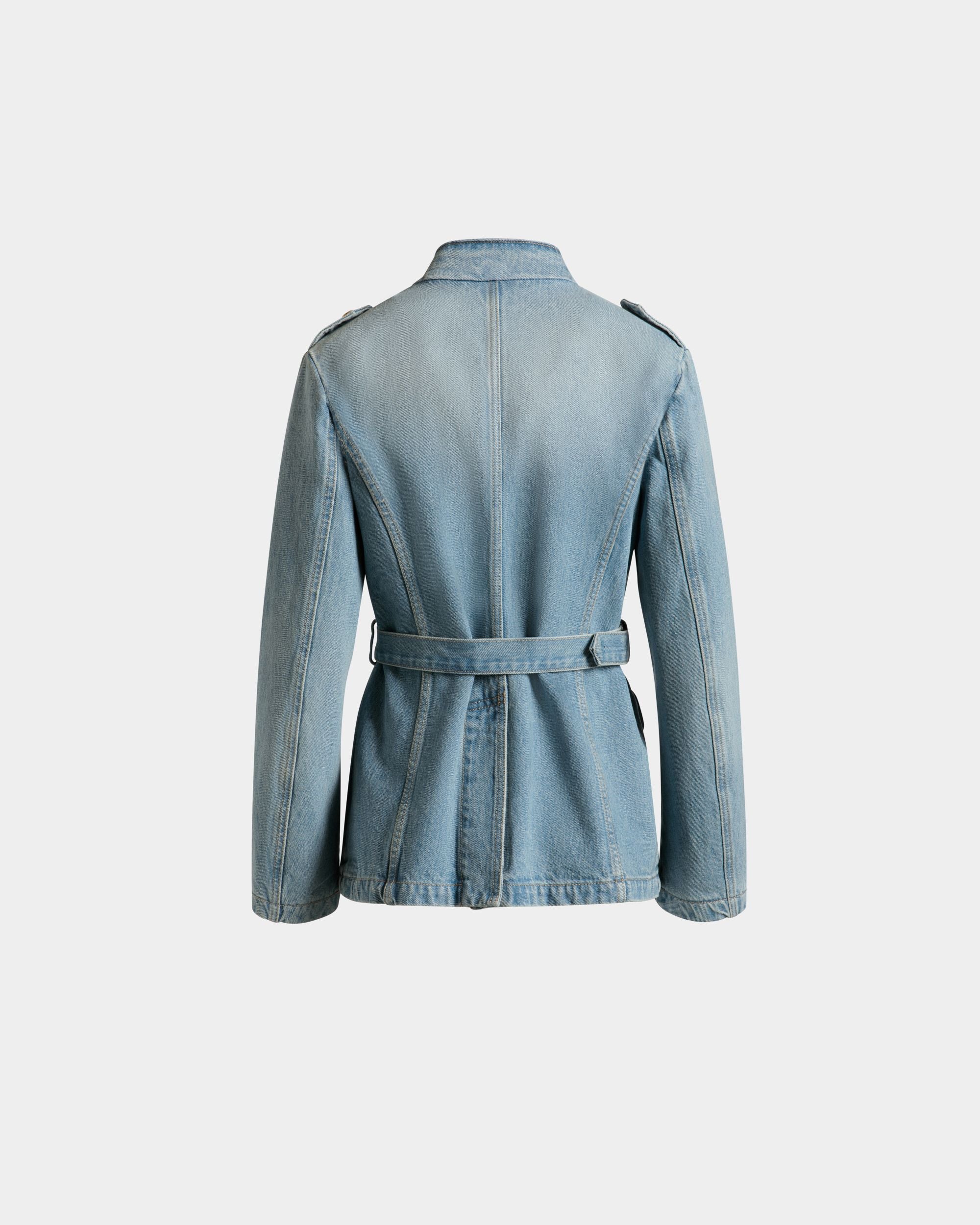 Denimjacke Aus Baumwolle In Hellblau - Damen - Bally - 07