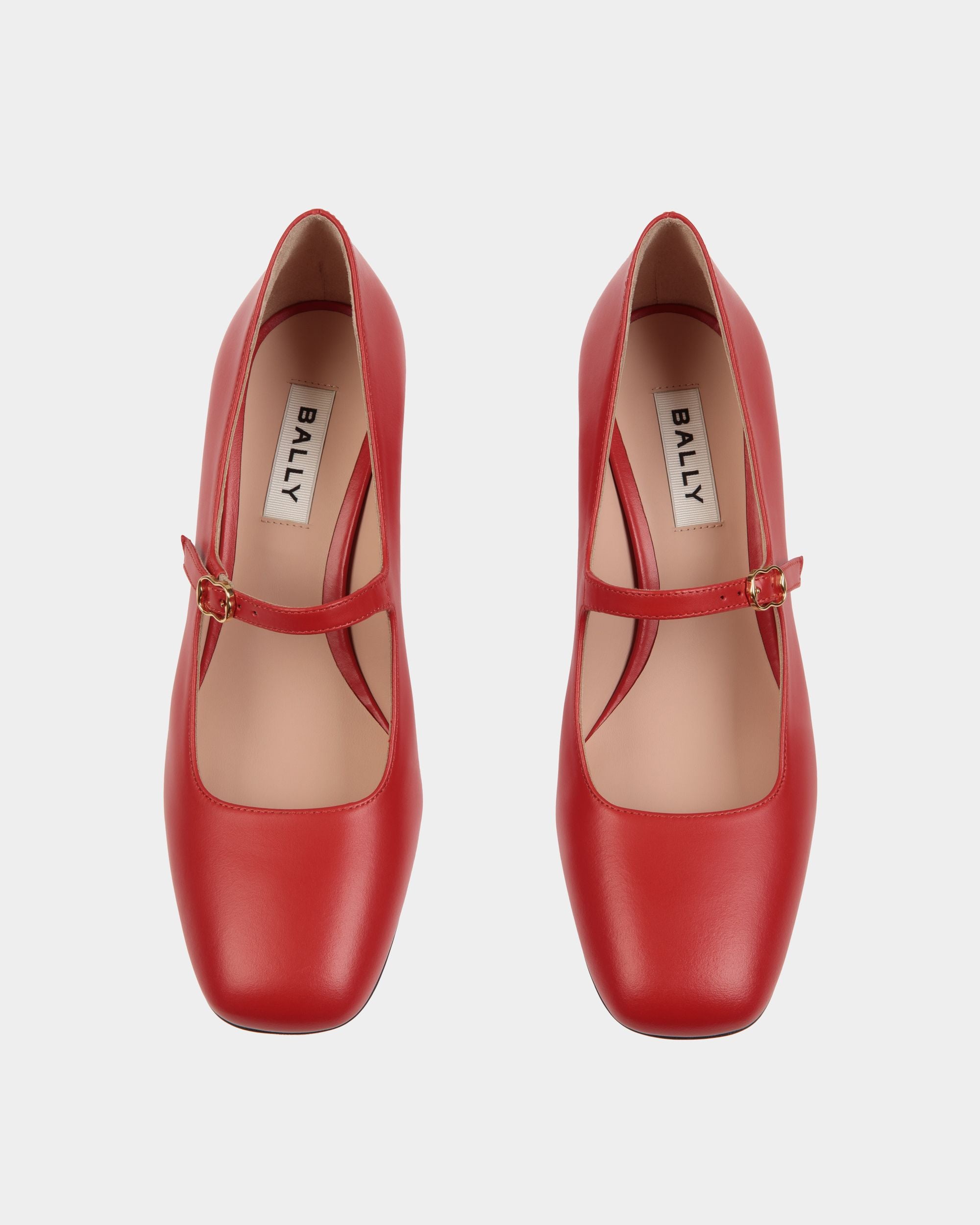 Ballyrina Mary-Jane Pumps Aus Leder In Candy Red - Damen - Bally - 04