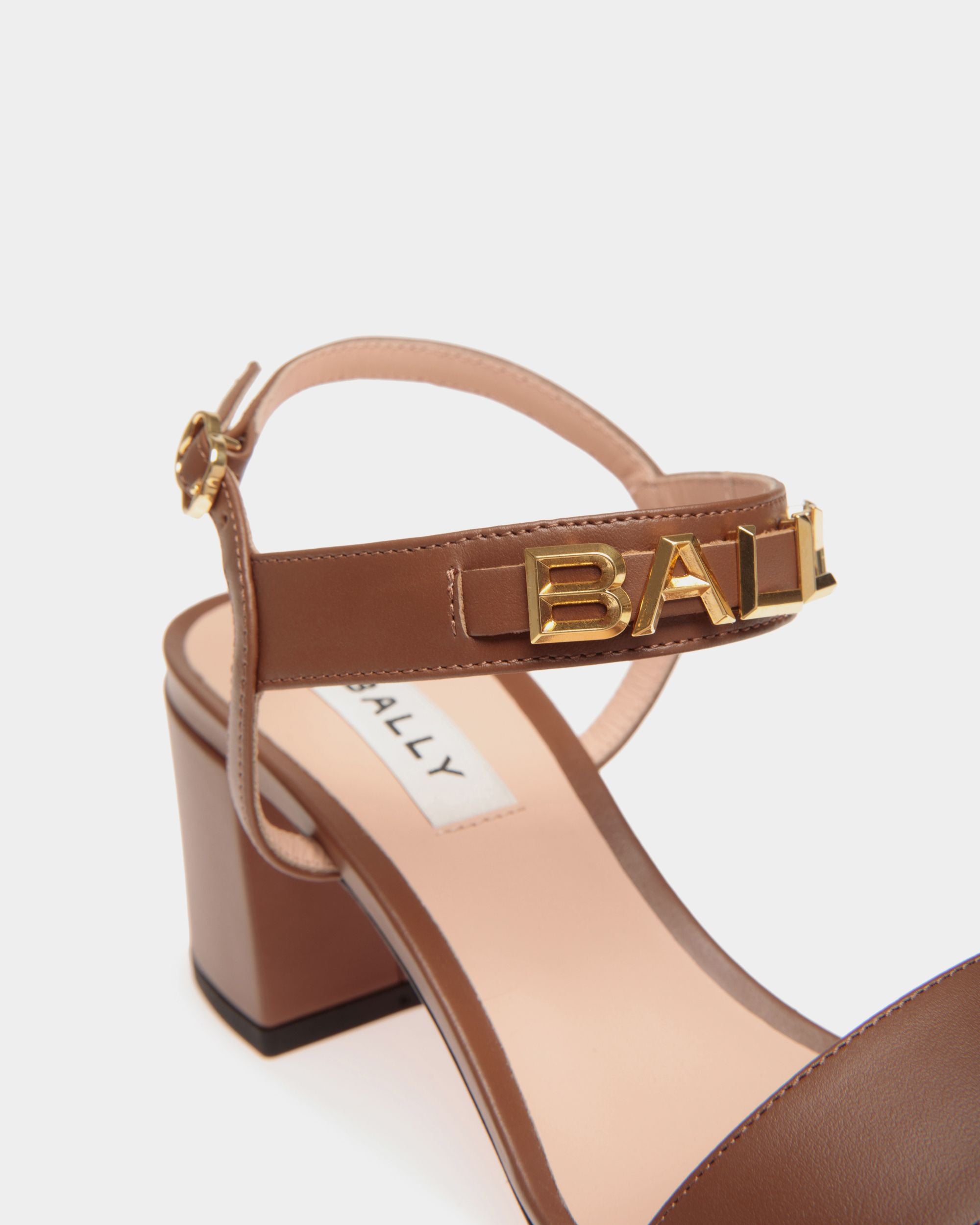 Bally Spell Heeled Sandal in Leather - Women's - Bally - 04