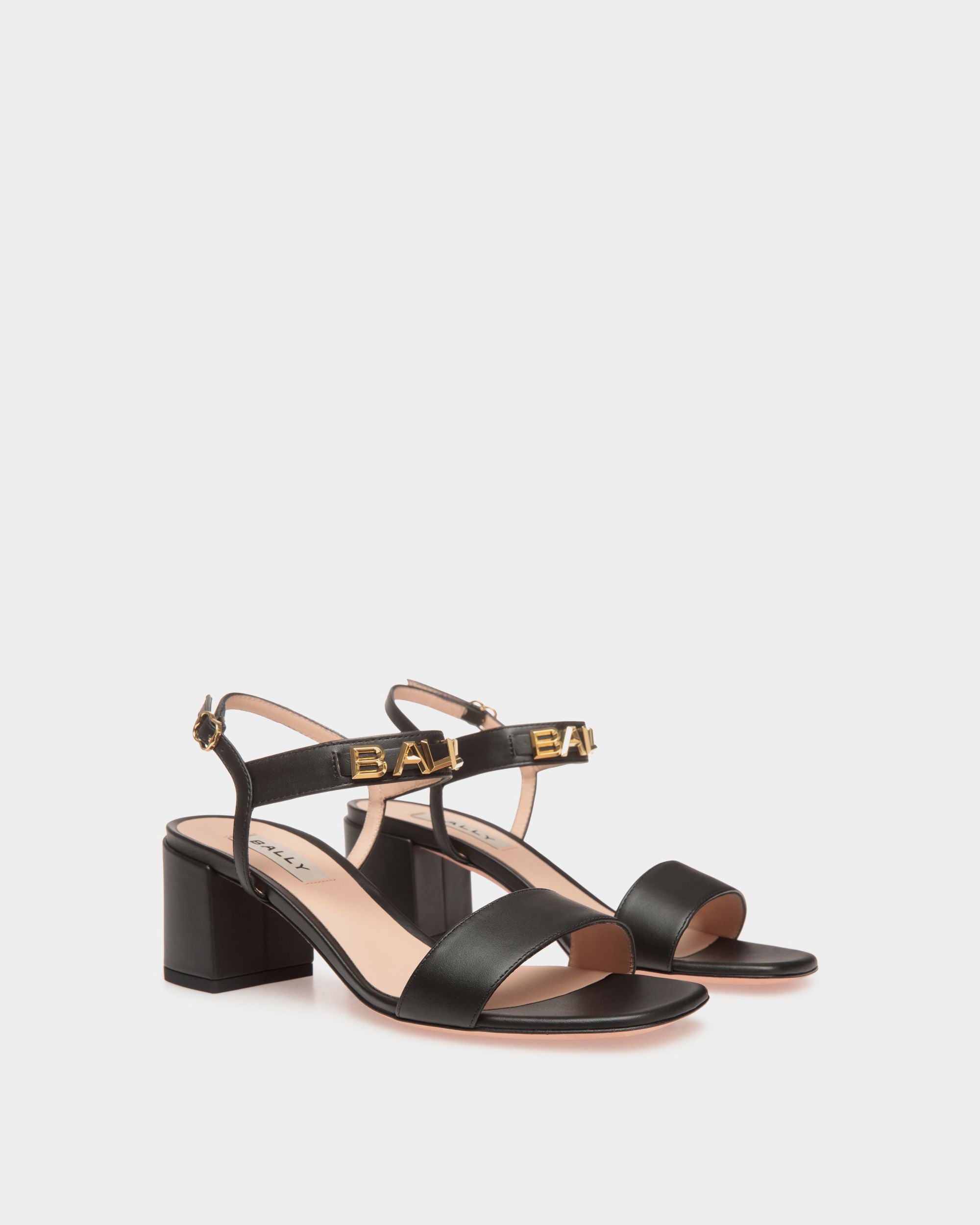 Bally Spell Heeled Sandal in Leather - Women's - Bally - 02